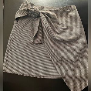 Zara asymmetrical bow  wrap skirt